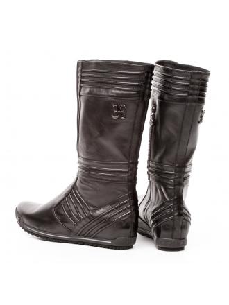 Fabi black flat boots