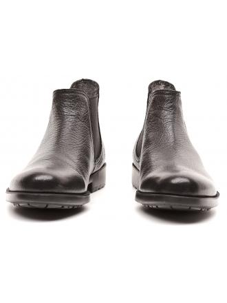 Fabi men's black leather boots