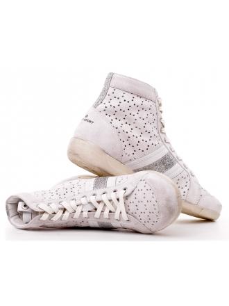 Janet Sport Italian white leather sneakers