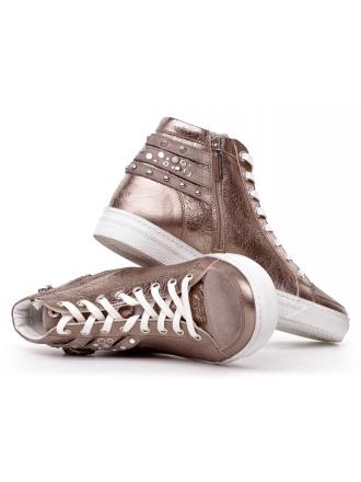 Janet Sport Italian dirty gold sneakers