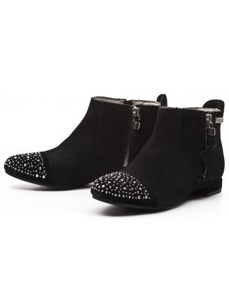 Les Tropeziennes  women's black suede boots
