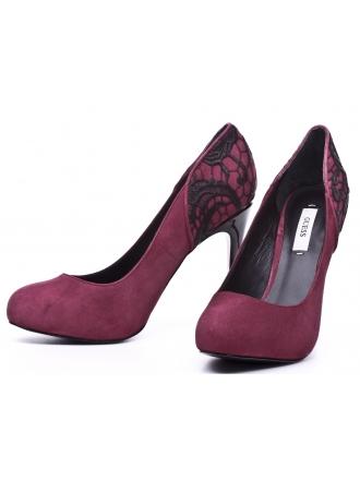 GUESS maroon suede leather pumps