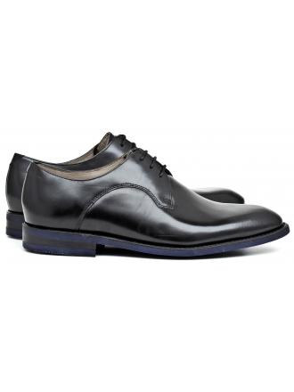 Clarks men's black leather shoes Swinley Lace 26119797797 Black Leather
