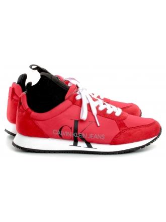 Sneakersy Damskie Calvin Klein Jeans Czerwone Josslyn B4R0825 Racing Red