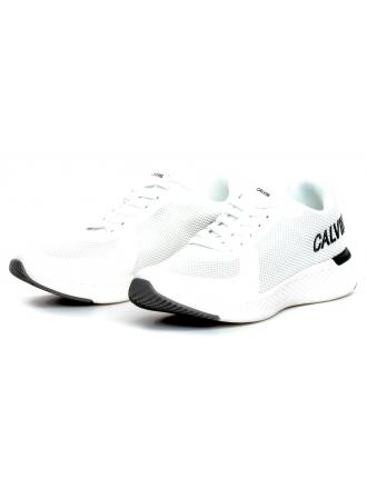 Sneakersy Męskie Calvin Klein Jeans Białe Amos S0584 Bright White