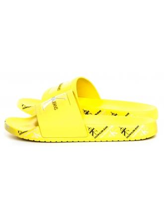 Klapki Damskie Calvin Klein Jeans Żółte Catilyn B4R0901 Blazing Yellow