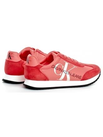 Sneakersy Damskie Calvin Klein Jeans Pomarańczowe/ Malinowe JODIS B4R1649 Island Punch