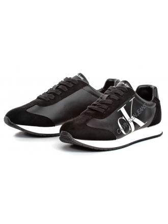 Sneakersy Męskie Calvin Klein Jeans Czarne JOELE B4S0716 BLACK