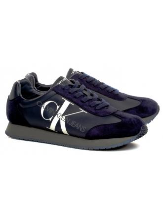 Sneakersy Męskie Calvin Klein Jeans Granat JOELE B4S0716 NAVY