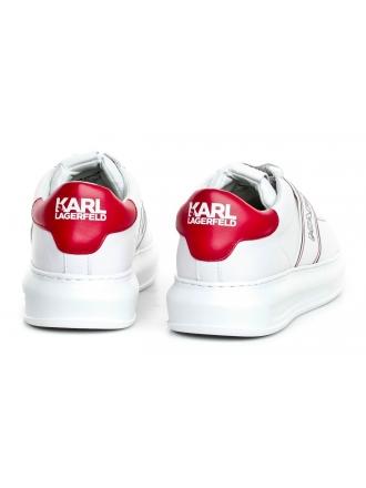 Sneakersy Męskie Karl Lagerfeld Biel Kapri Mens KL52535 011 White Lthr