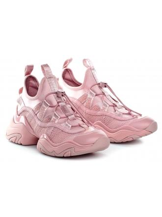 Sneakersy Damskie Karl Lagerfeld Róż Gemini KL62326 4LP Light Pink Lthr & Te