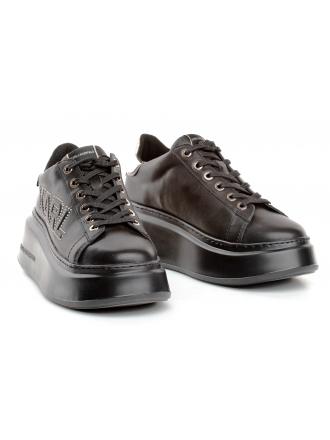 Sneakersy Damskie Karl Lagerfeld Czarne Anakapri KL63521 00G Black