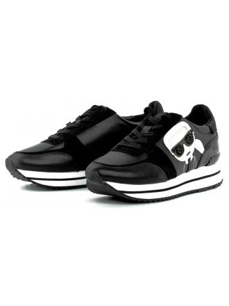 Sneakersy Damskie Karl Lagerfeld Czarne Velocita II KL61930 300 Black
