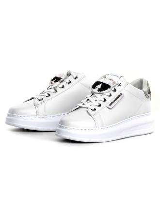 Sneakersy Damskie Karl Lagerfeld Biel KL62576A 01S White