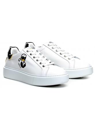 Sneakersy Damskie Karl Lagerfeld Biel KL96223D 011 White Lthr