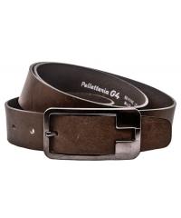 Men&#039;s grey leather belt