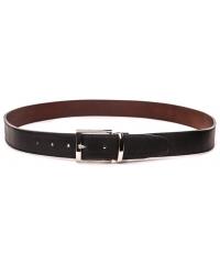 Men&#039;s dark chocolate leather belt
