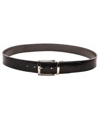 Men&#039;s black and grey leather belt