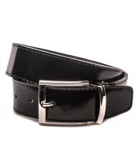 Men&#039;s black and grey leather belt