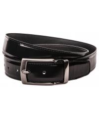 Men&#039;s black leather belt