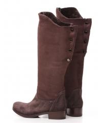Fabi brown goat leather boots