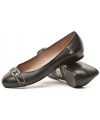 Armani Jeans women&#039;s black leather ballerinas 30 B5593 28 12 Black