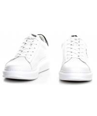 Sneakersy Męskie Karl Lagerfeld Biel Kapri Mens KL52538 011 White Lthr