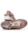 Janet Sport Italian dirty gold leather sneakers