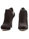 GUESS Black Suede Leather Boots on Heel OWIM 22 FLOWM3 SUE09 BLACK