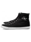 Sneakersy Męskie Calvin Klein Jeans Czarne Wysokie Arthur SE8587 Black