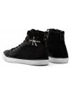 Sneakersy Męskie Calvin Klein Jeans Czarne Wysokie Arthur SE8587 Black