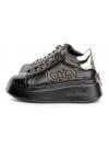 Sneakersy Damskie Karl Lagerfeld Czarne Anakapri KL63521 00G Black